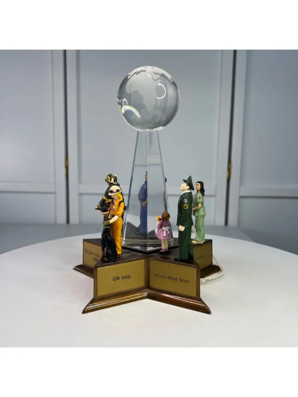 Dept 56 9/11 Memorial American Pride Collection Lighted Figurine (Incomplete)